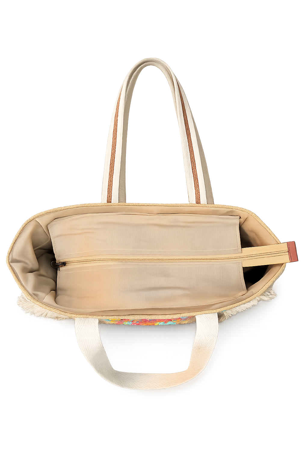 Coastal Bloom Jute Tote Bag
