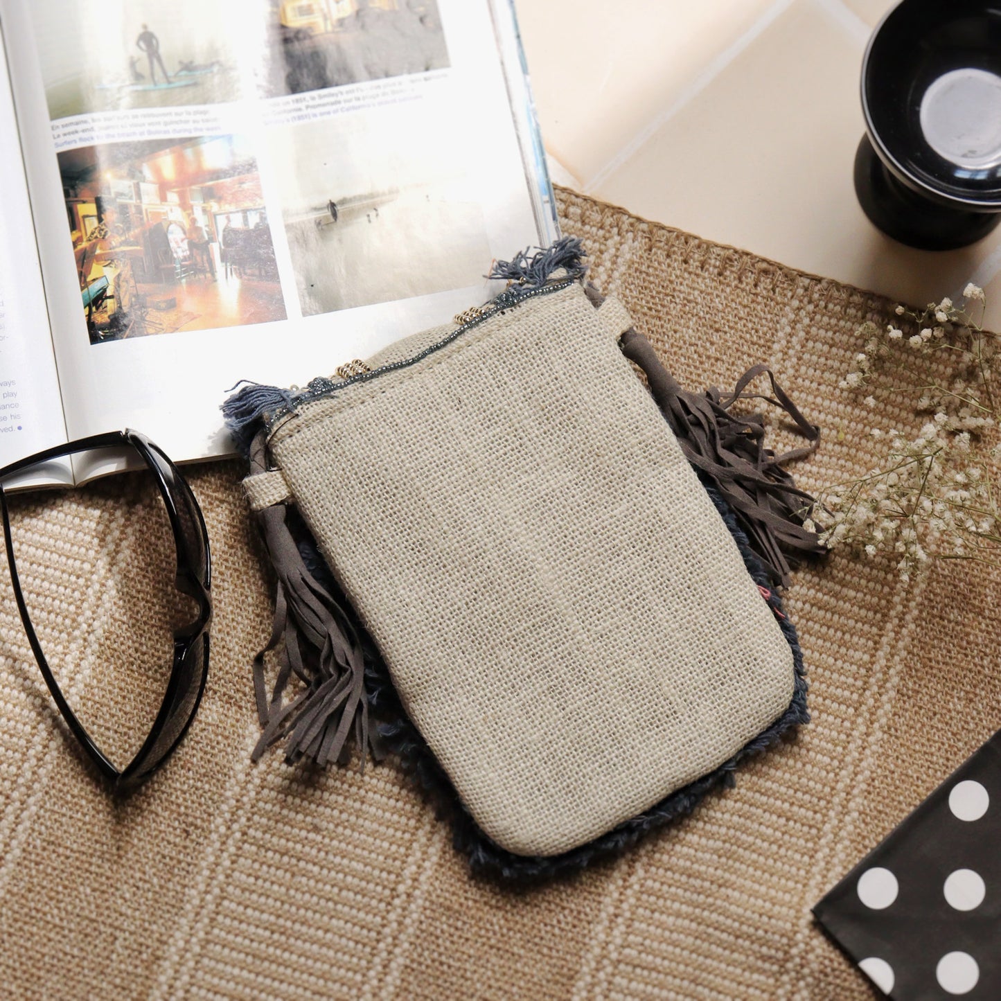 Blue Jute Mobile Sling