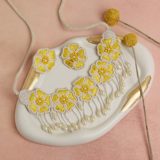 Haldi Sunset Necklace Set