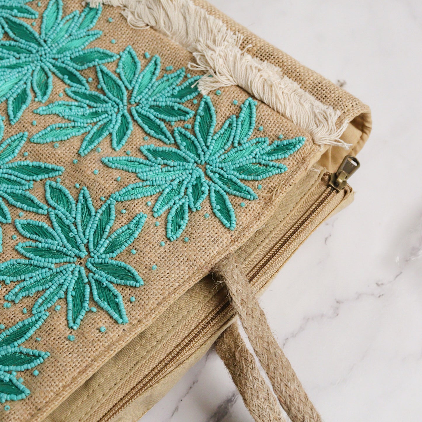 Blossoming Jute Tote