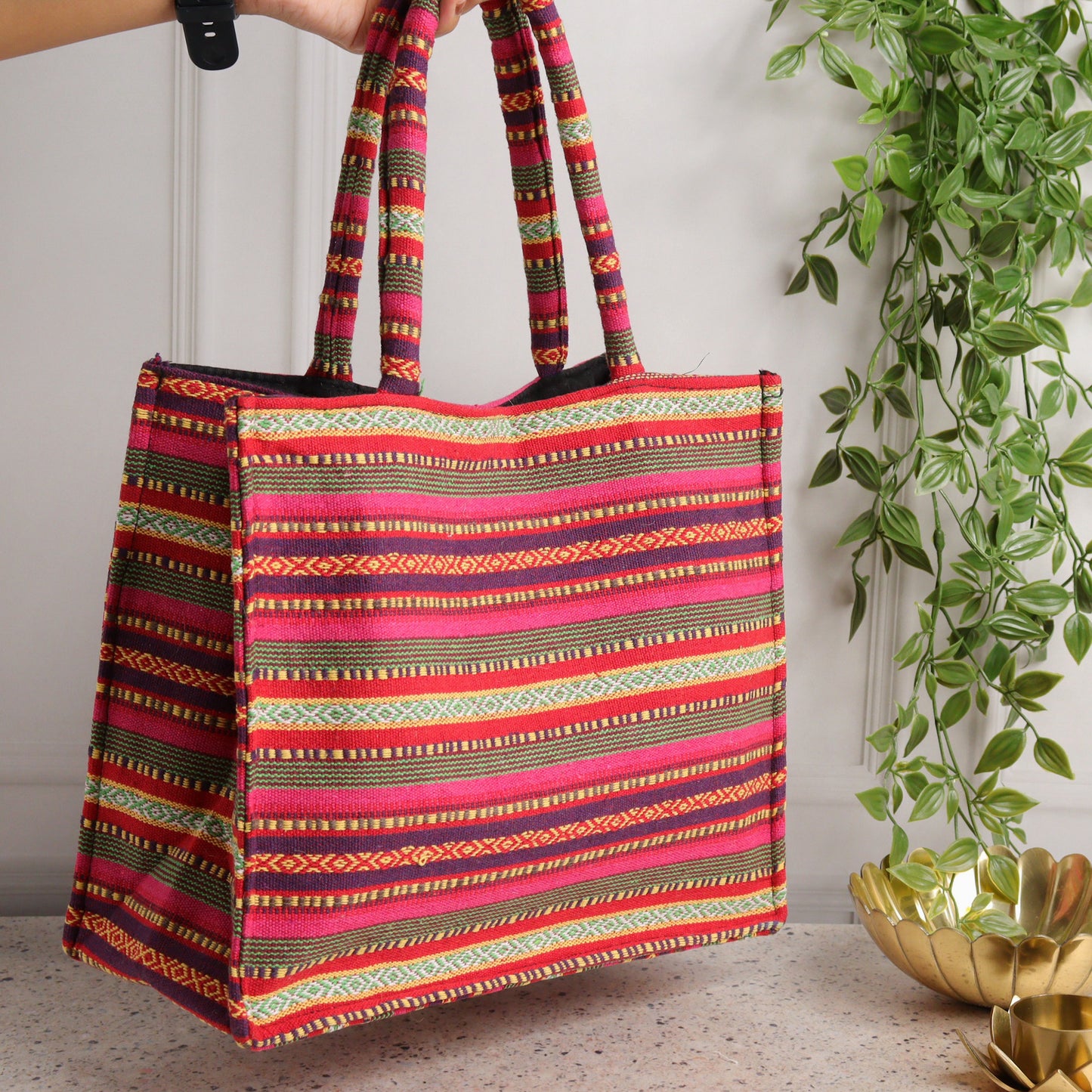 Daimond Colored Tote Box Bag