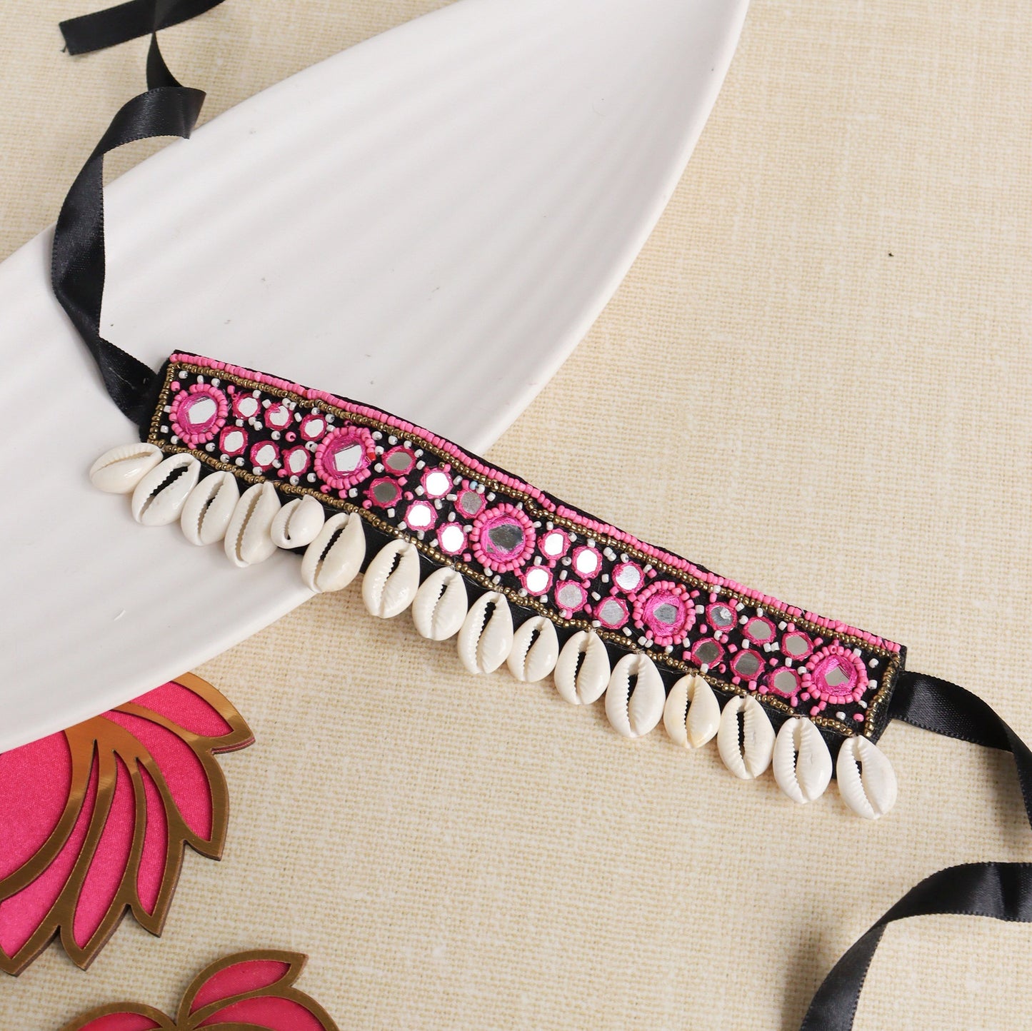 Pink Reflection Choker