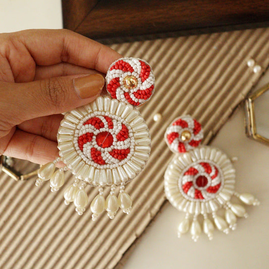 Amira Red Earring