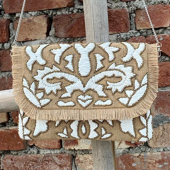 Rustic Raffia White