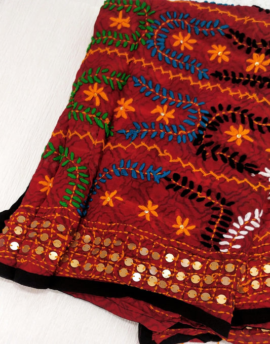 Phulkari Georgette Duppata11