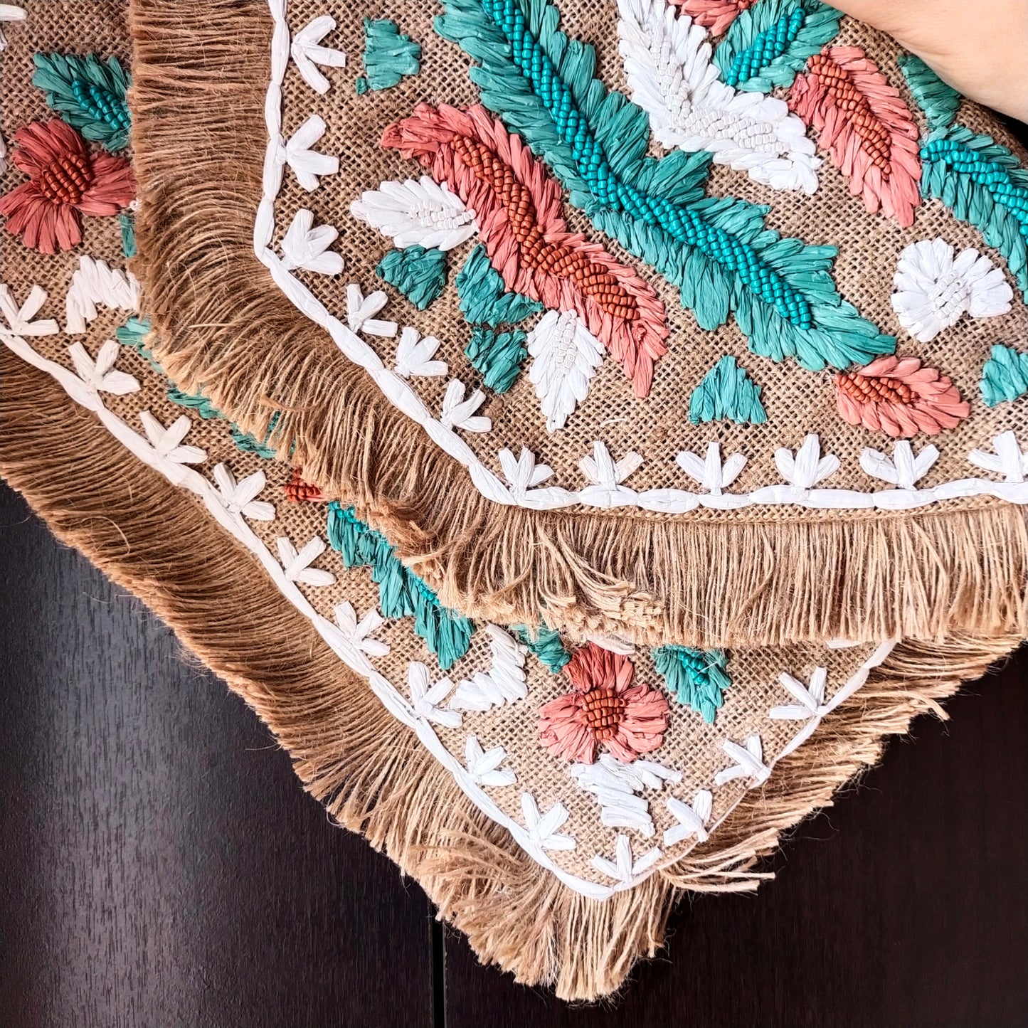 Rusty Raffia Jute Bag