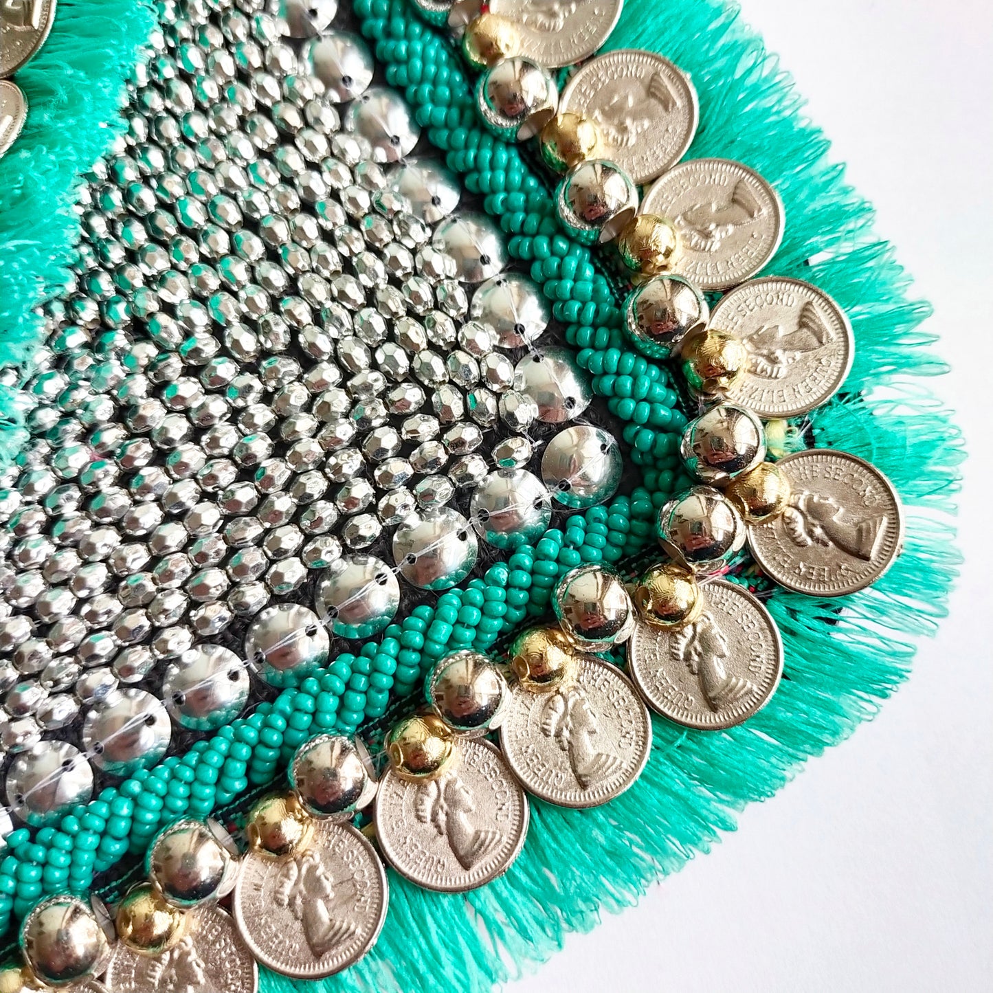 Petite Black : Turquoise Tassel