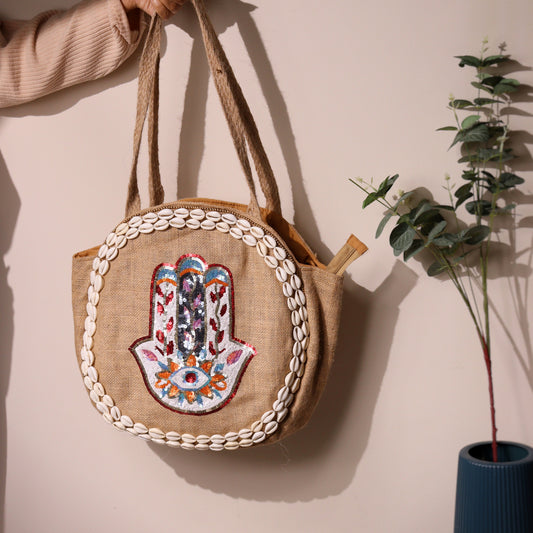Hamsa Bonita Round - Tote Bag
