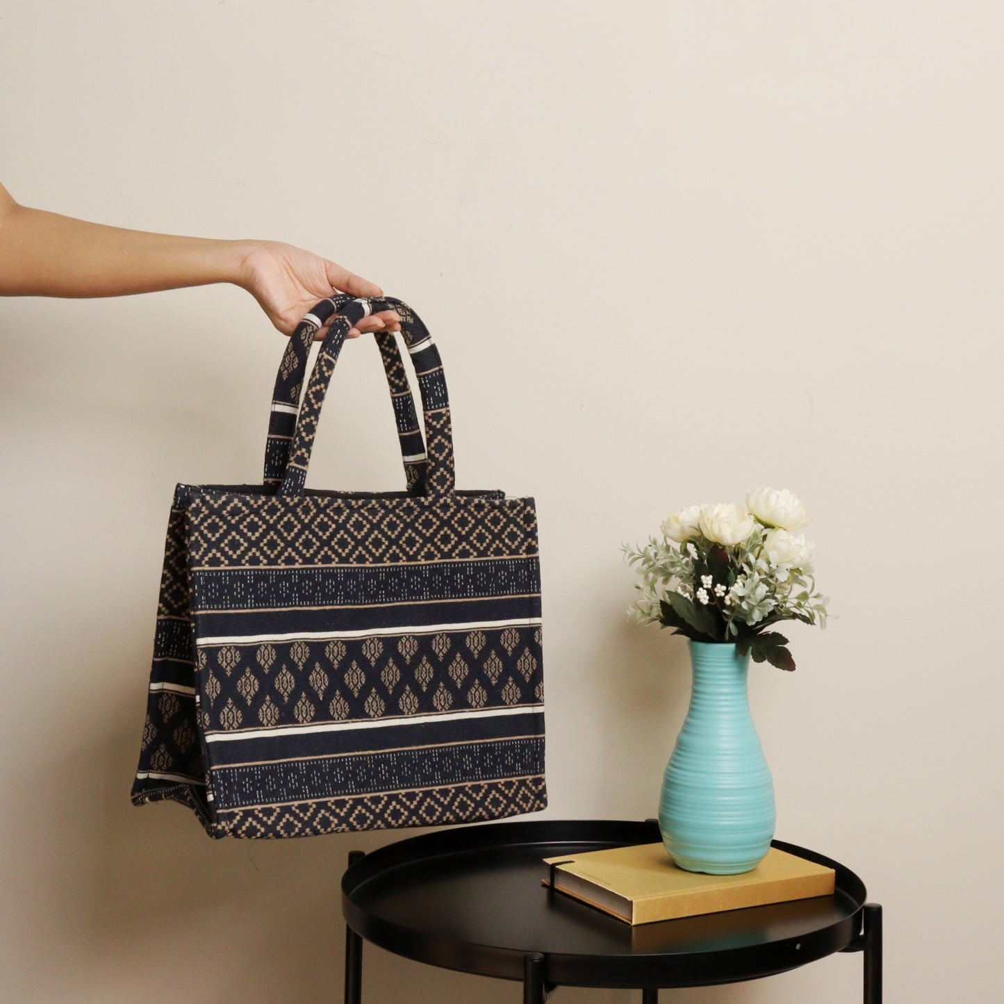 Tapestry Tote Box Bag