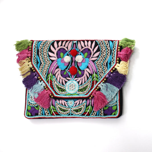 Phuket Multicolored Bohemian Clutch Boho Bag