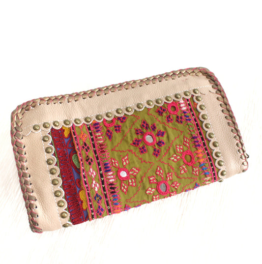 Premium Leather Banjara Wallet13 - Creamy