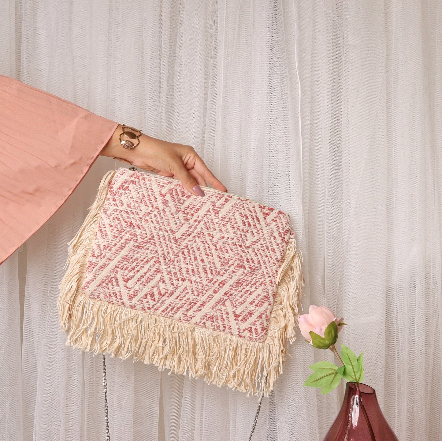 Pastel Jacquard Opulence Sling