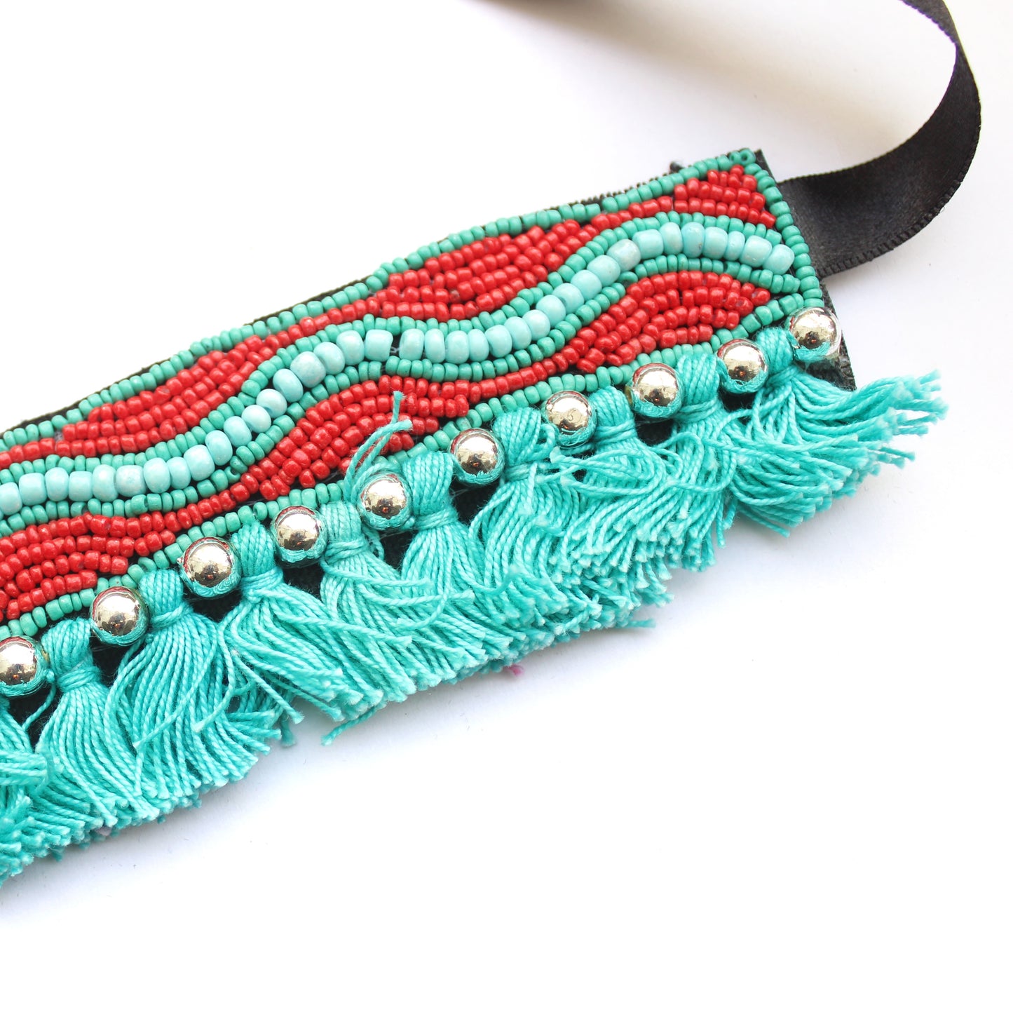 Turquoise Tassel Choker