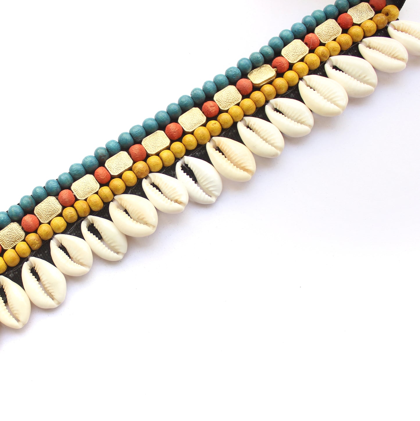 Multi Beaded Shell Choker