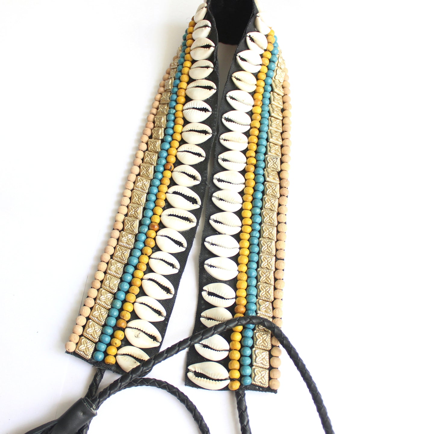 Bohemian Shell Waist Belt - Yellow