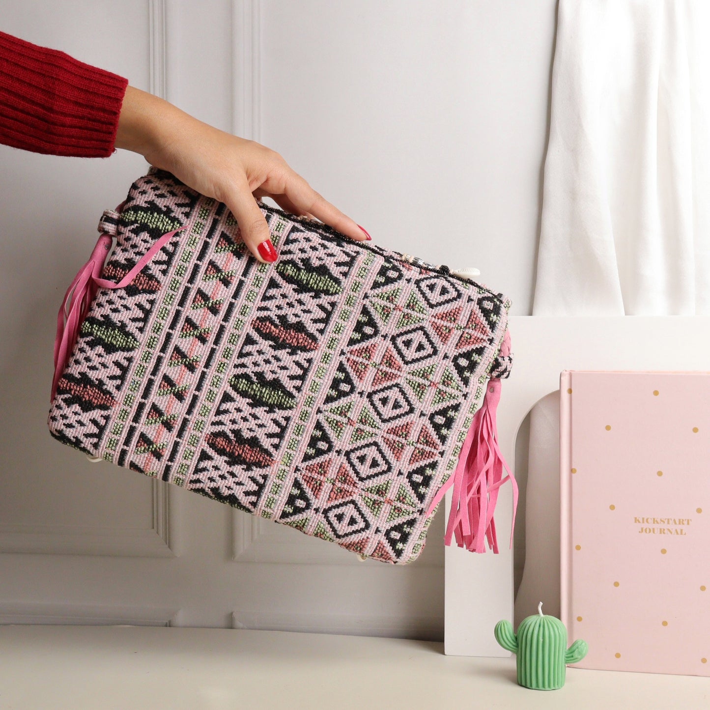 Bogota Shelled Pink & Black