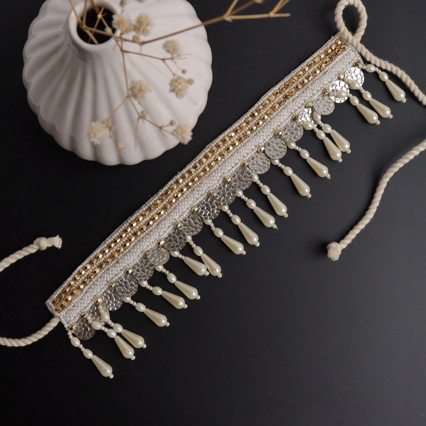Aurele White Choker