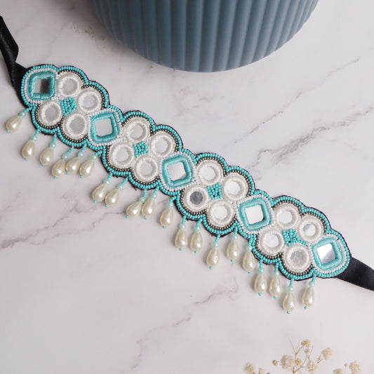 Ines Mirror Turquoise Choker