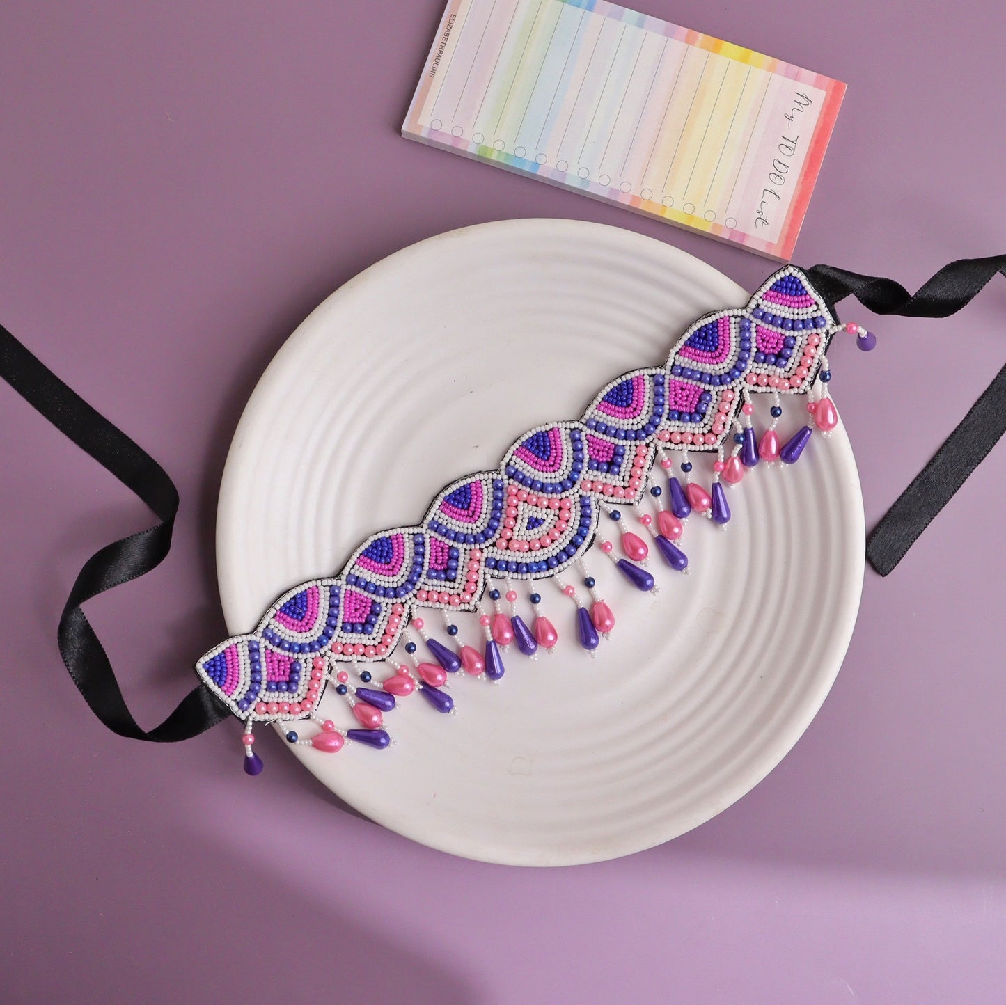 Zoe Purple Pink Choker