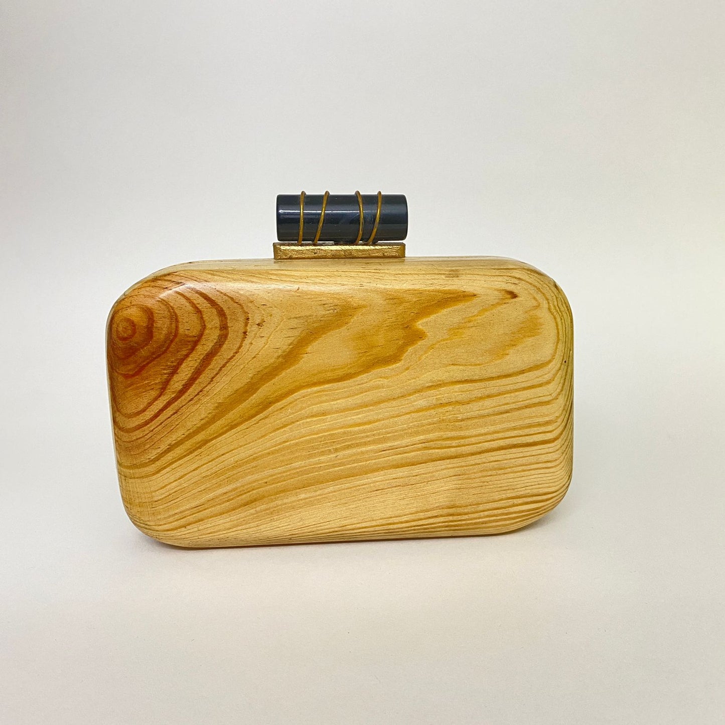 Sandy Wooden Clutch