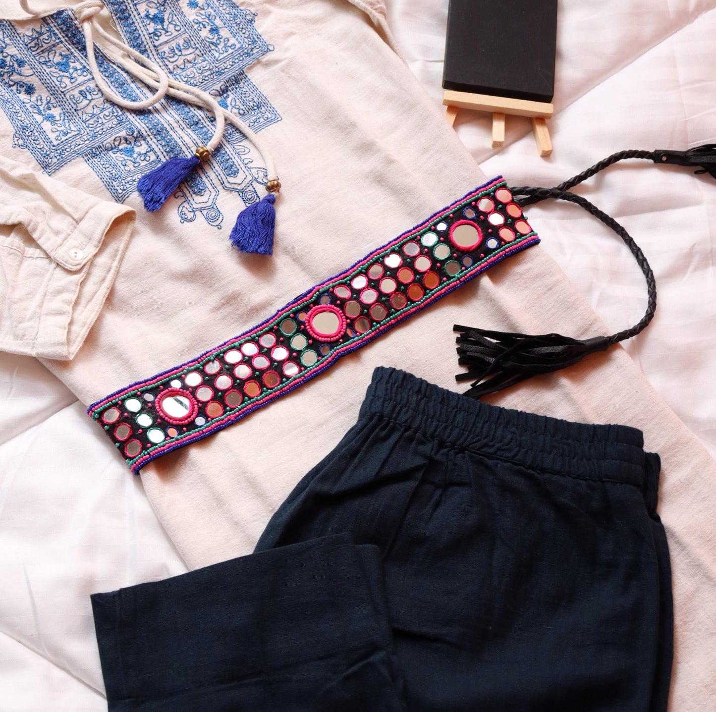 Multi Mirror Maniac Waist Belt