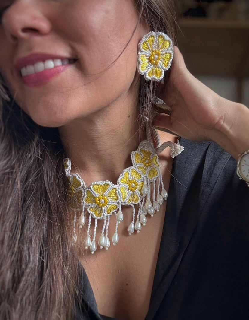 Haldi Sunset Necklace Set