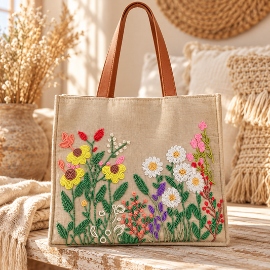 Poppy Paradise | Handmade Cotton Bag