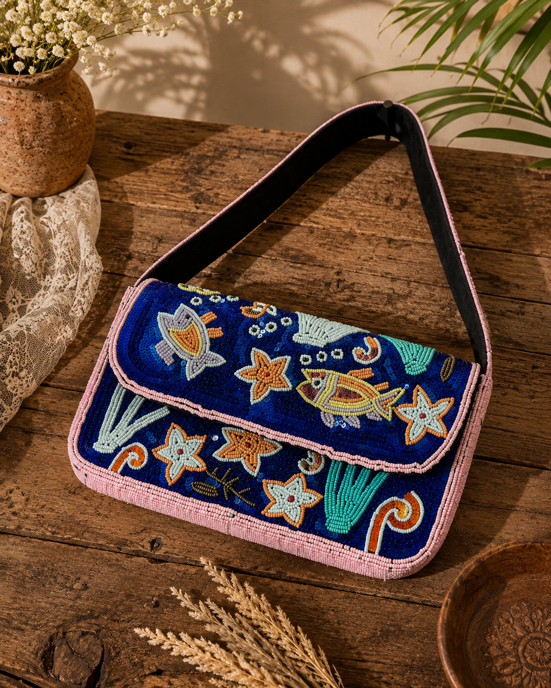 Nerissa Beaded Bag
