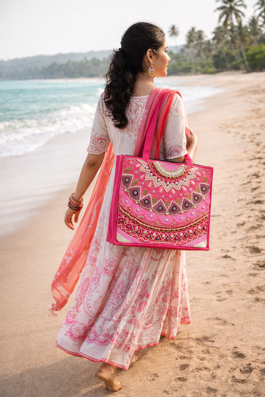 Pink Maharani Tote Bag