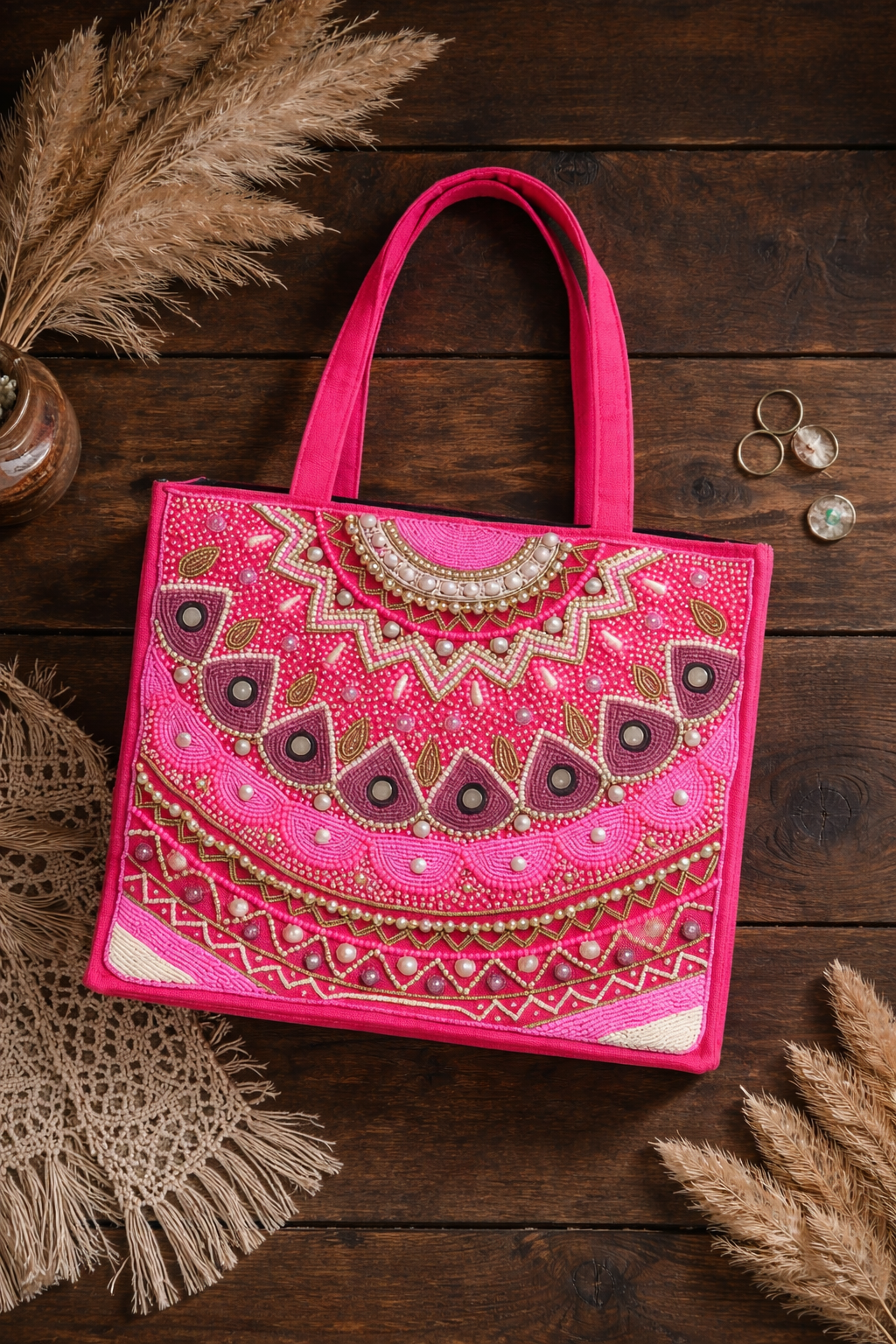 Pink Maharani Tote Bag