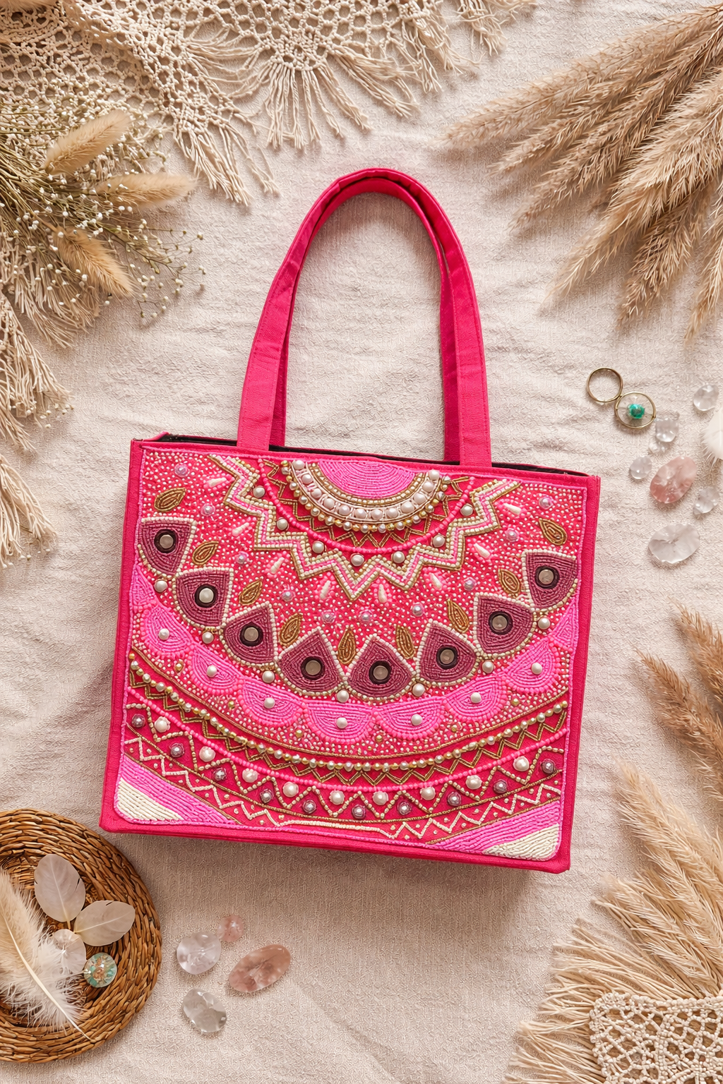 Pink Maharani Tote Bag