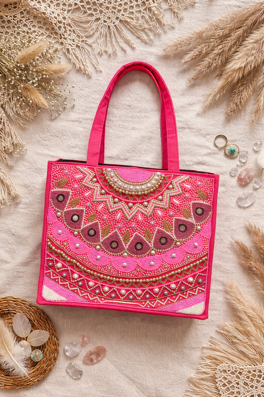 Pink Maharani Tote Bag