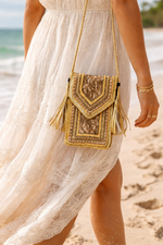 Gold Jute Mobile Sling