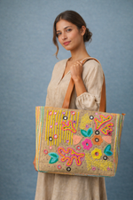 Maison Embroidered Tote Bag