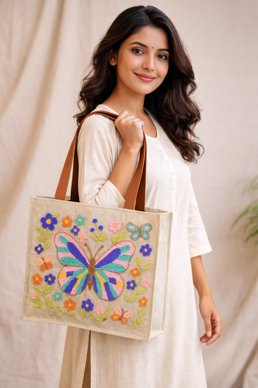 Butterfly Shoppers Tote Bag
