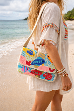 Reef Story Beaded Bag