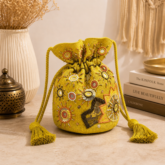 Sunshine Jute Potli