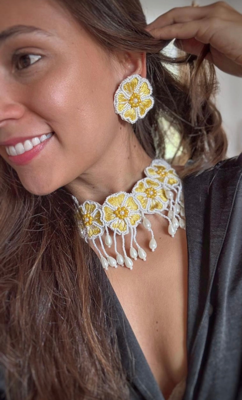 Haldi Sunset Necklace Set