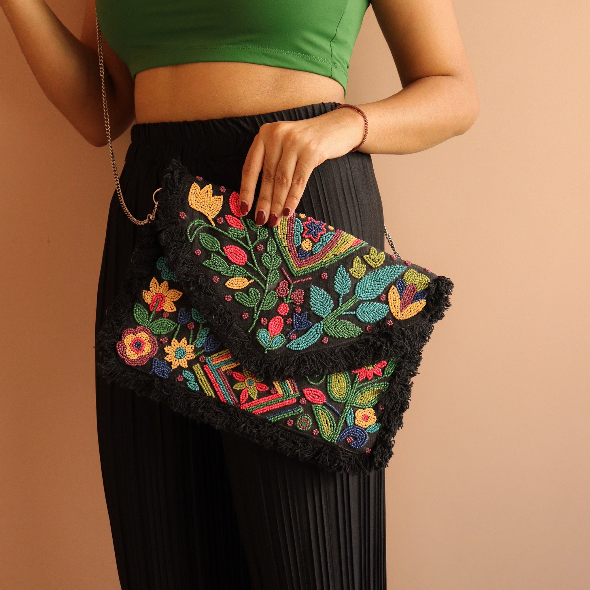 Folklore Threaded Bag