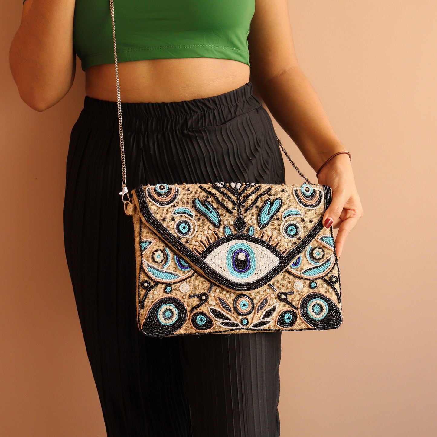 Jute Evil Eye Sling