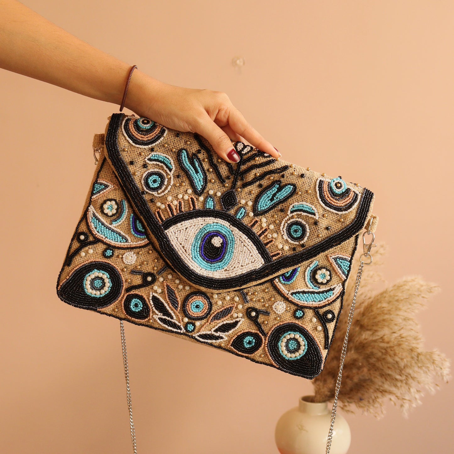 Jute Evil Eye Sling