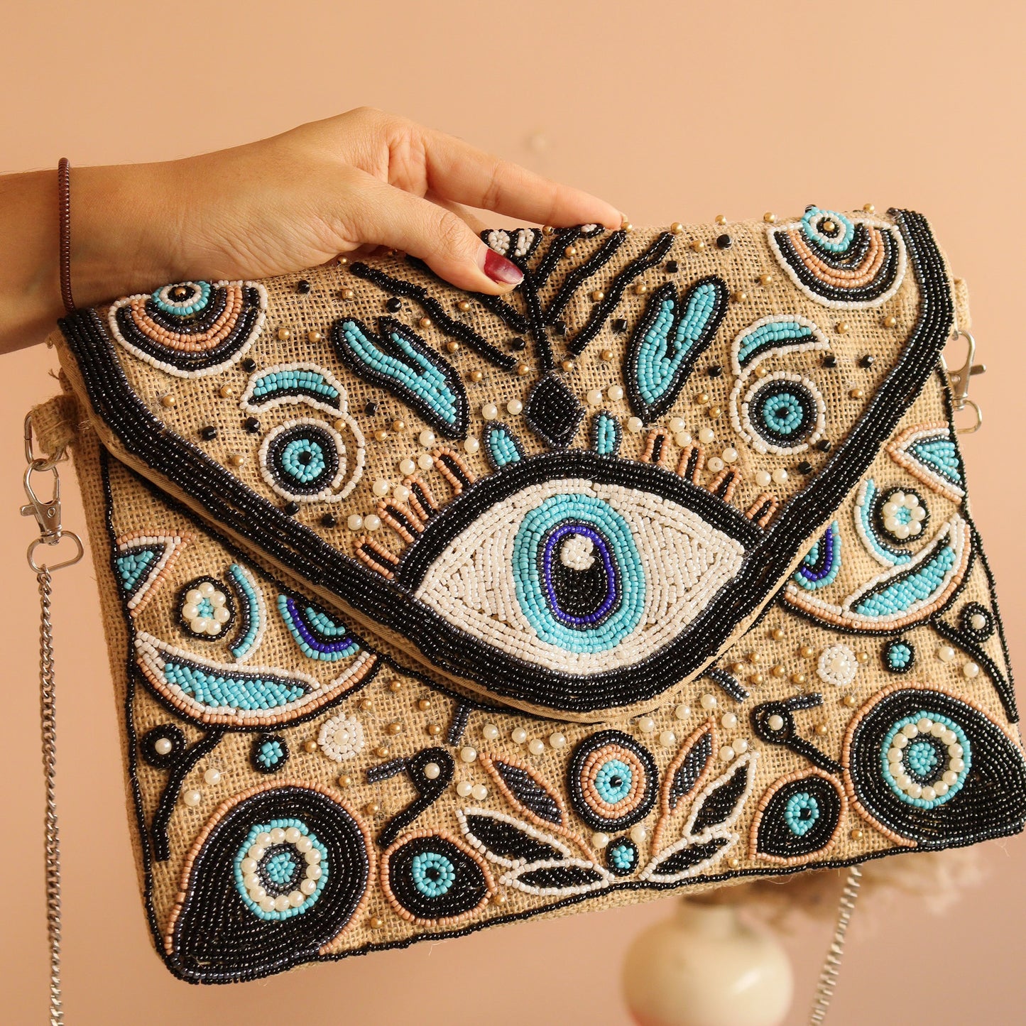 Jute Evil Eye Sling