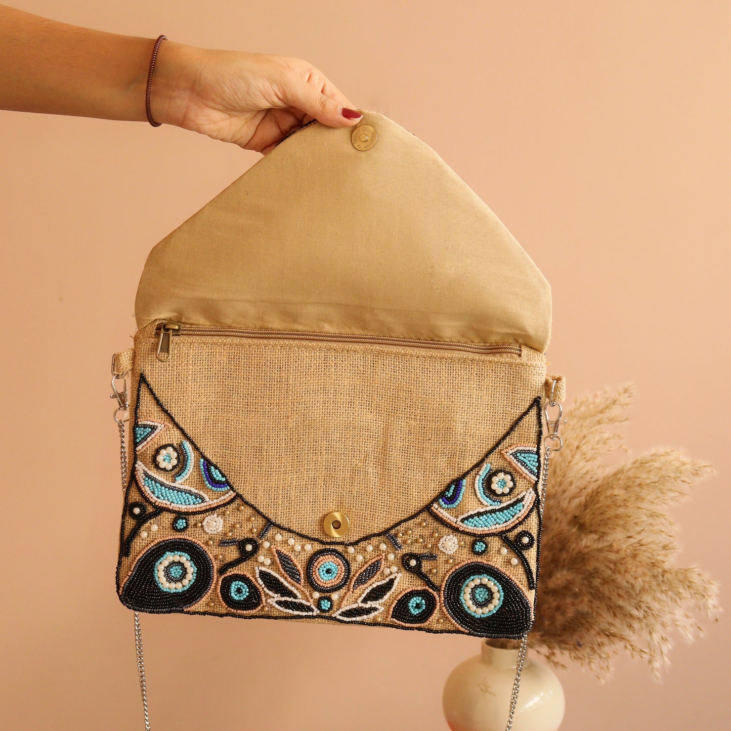 Jute Evil Eye Sling