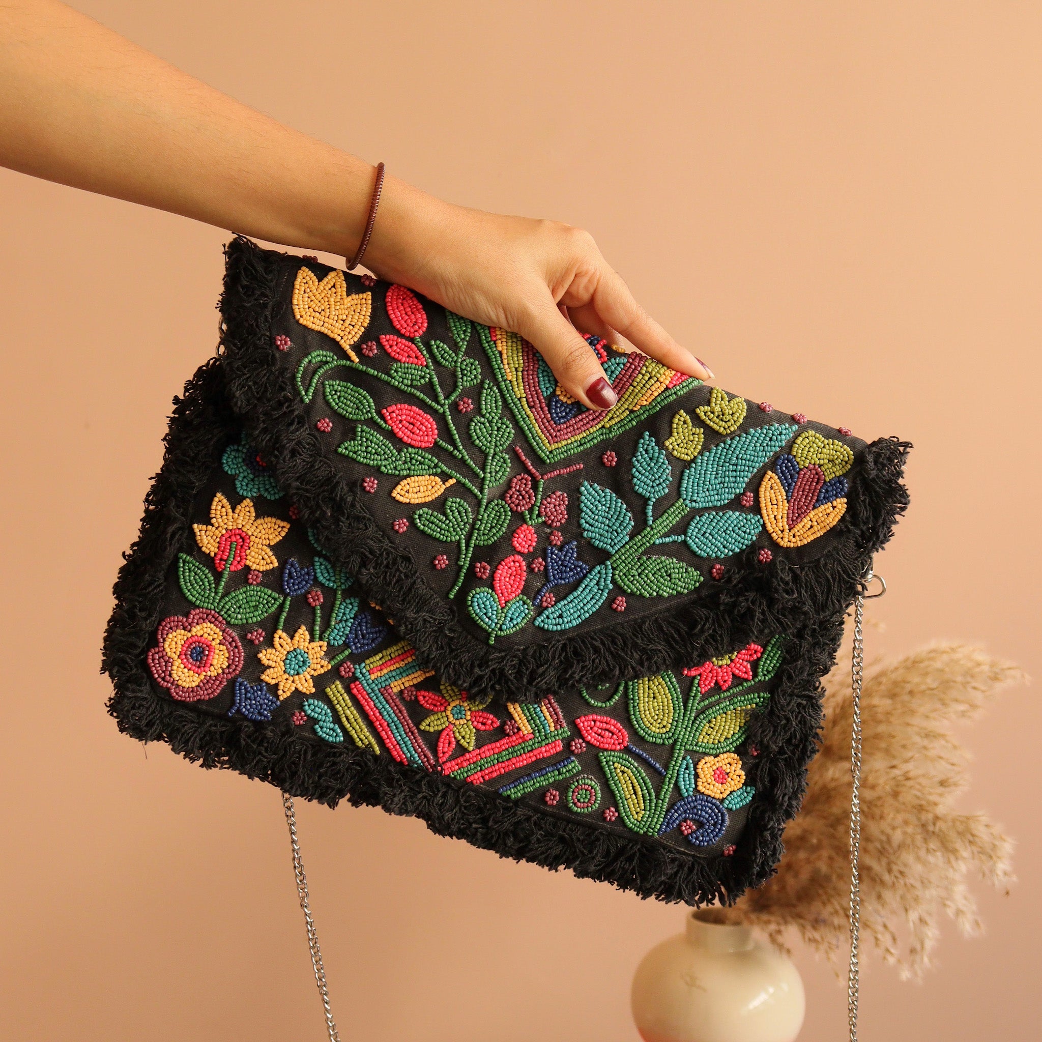 Folklore Threaded Bag