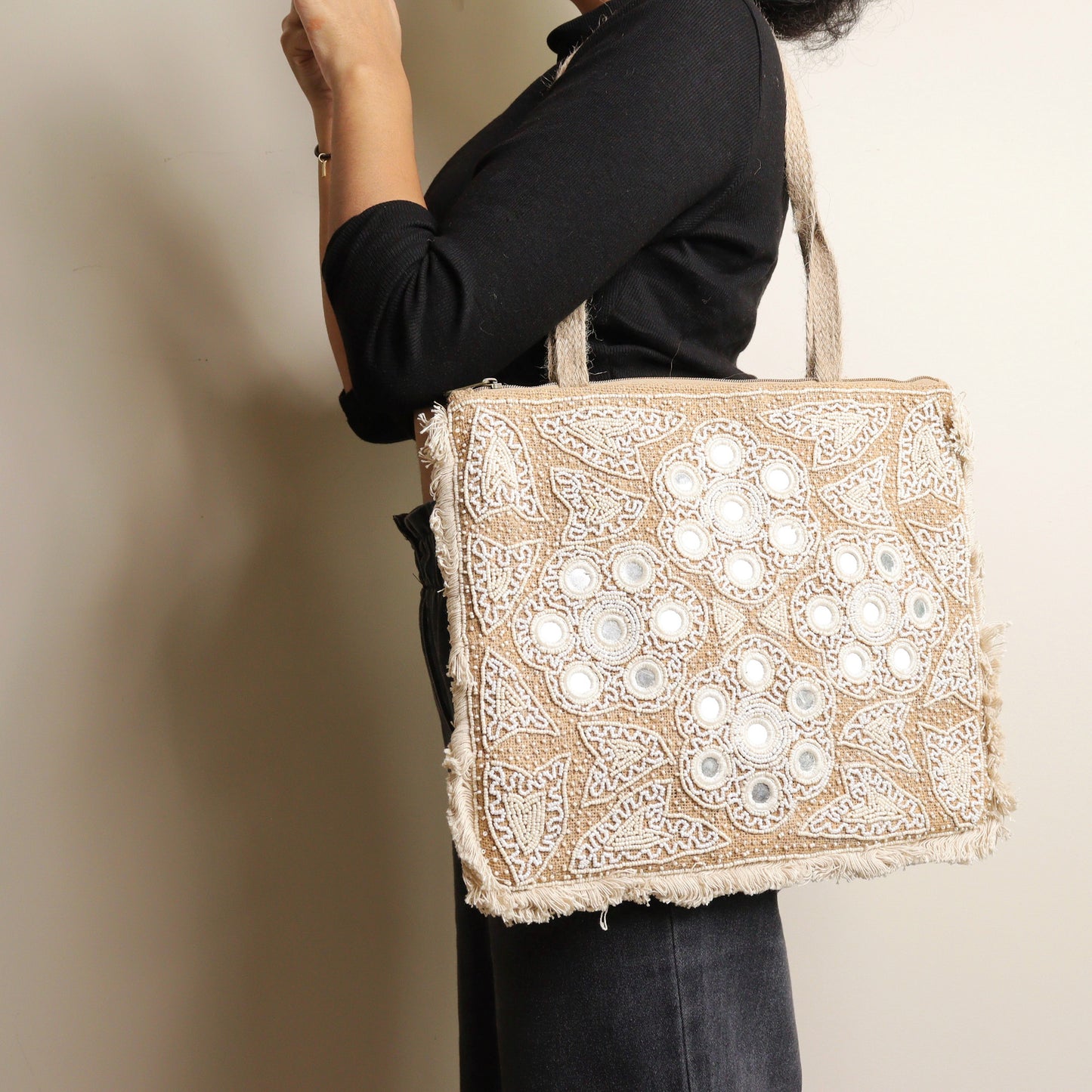 Kasheeda Jute Tote Bag