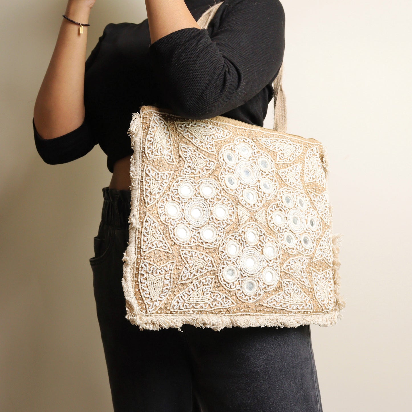 Kasheeda Jute Tote Bag