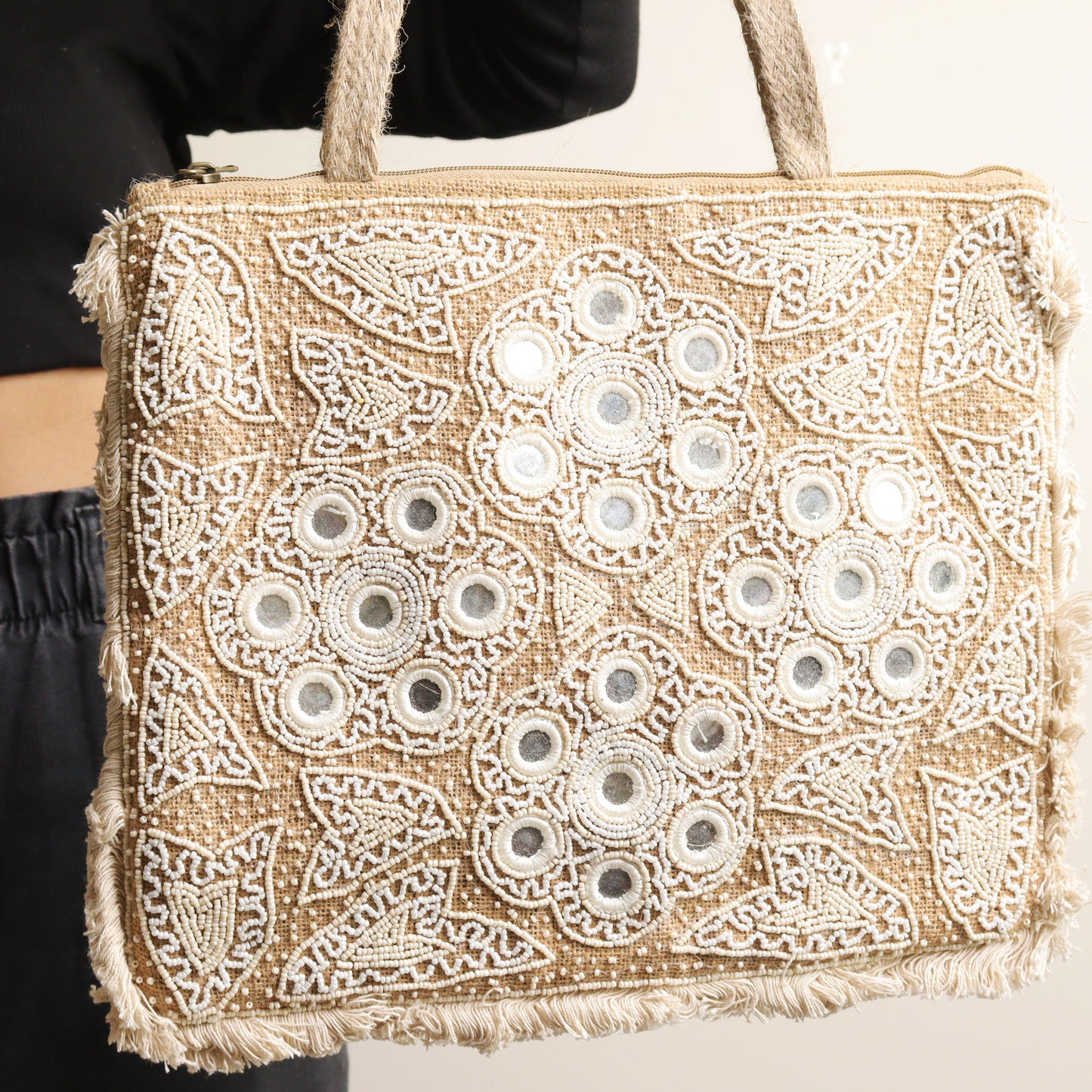 Kasheeda Jute Tote Bag