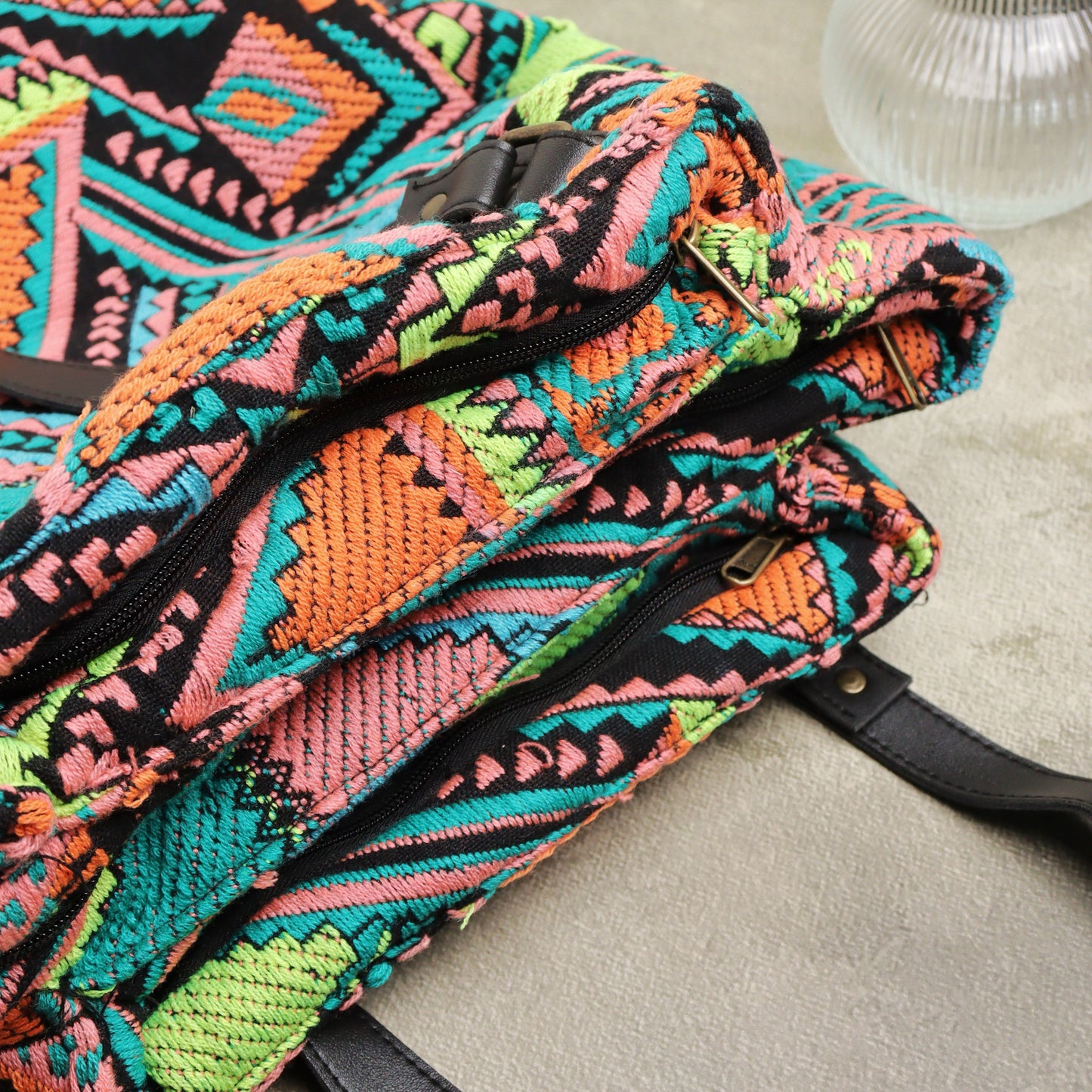 Helen Three Pocket Jute Everyday Tote