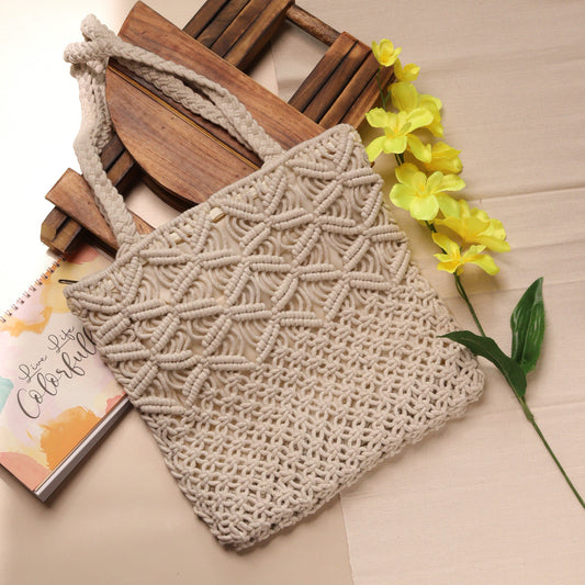Macrame Beach Tote