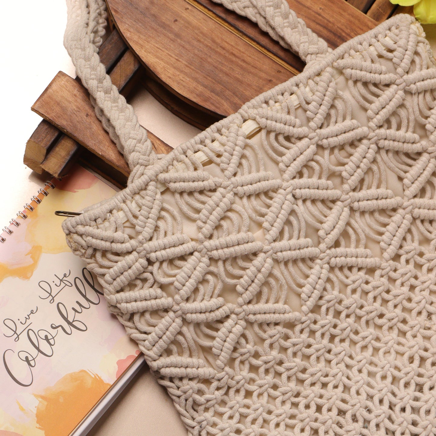 Macrame Beach Tote